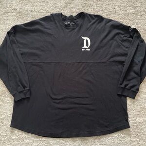 Disneyland Resort Spirit Jersey Size 2XL Adults Black Classic Long Sleeve Parks